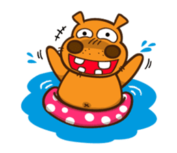 Crazy Hippo (ENG) sticker #1085028