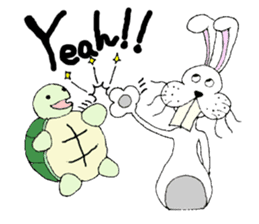 The Hare and the Turtle sticker #1085274