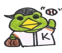 frog place KEROMICHI-AN Baseball sticker #1085497