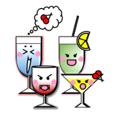 animate cocktail glasses: Mr.Stem's mate