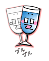 animate cocktail glasses: Mr.Stem's mate sticker #1085548