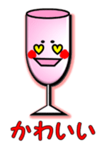 animate cocktail glasses: Mr.Stem's mate sticker #1085552