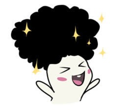 Youkai Afro sticker #1085628
