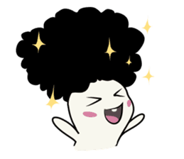 Youkai Afro sticker #1085628