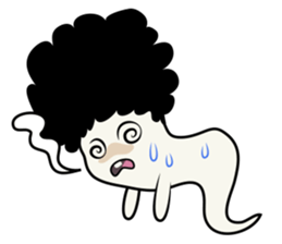 Youkai Afro sticker #1085639