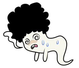 Youkai Afro sticker #1085639