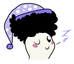 Youkai Afro sticker #1085640