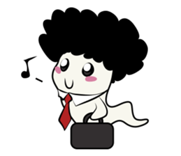 Youkai Afro sticker #1085641