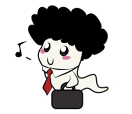 Youkai Afro sticker #1085641