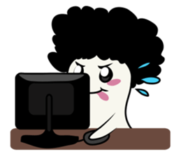 Youkai Afro sticker #1085642