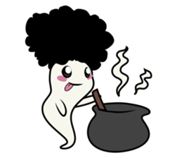 Youkai Afro sticker #1085649