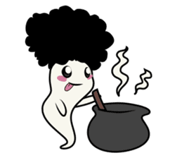 Youkai Afro sticker #1085649