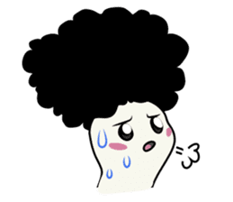 Youkai Afro sticker #1085651