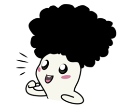 Youkai Afro sticker #1085653
