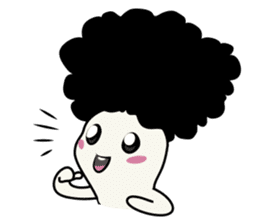Youkai Afro sticker #1085653