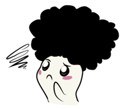 Youkai Afro sticker #1085660