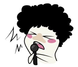 Youkai Afro sticker #1085665