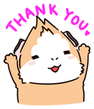 Guinea Pig Fashion (English) sticker #1085686