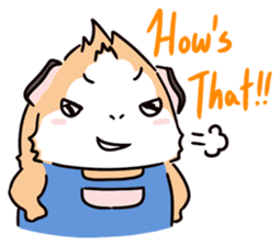 Guinea Pig Fashion (English) sticker #1085699