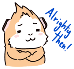 Guinea Pig Fashion (English) sticker #1085701