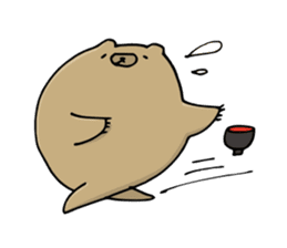 SHIRU KUMA-CAFE sticker #1086021