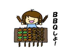 The sticker of eating talk by Shokomin sticker #1086284