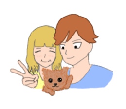 Happy couple 2 sticker #1086710