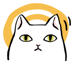 Fluffy cat Kabu sticker #1086806