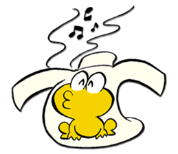 The Gutsy Frog Pyonkichi sticker #1087674