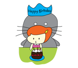 Cat Berm & Tidkib sticker #1087751