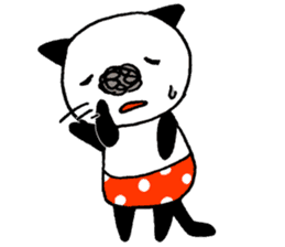 mokumoku cat sticker #1088162