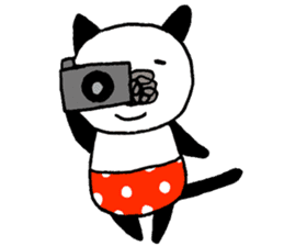 mokumoku cat sticker #1088163