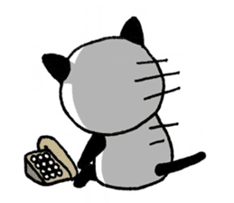 mokumoku cat sticker #1088174