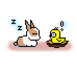 MOMO rabbit's daily life sticker #1088369