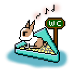 MOMO rabbit's daily life sticker #1088371