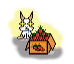 MOMO rabbit's daily life sticker #1088372