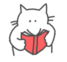 Strange Sticker of cat black and white2 sticker #1088639