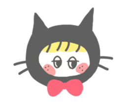 Strange Sticker of cat black and white2 sticker #1088641