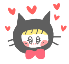 Strange Sticker of cat black and white2 sticker #1088642