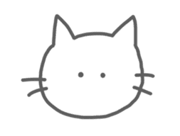 Strange Sticker of cat black and white2 sticker #1088657