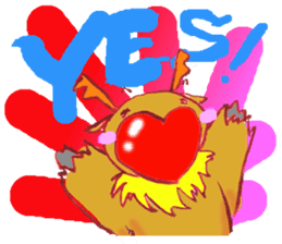 Rudo,TheHeart-shapeRedNosedReindeer sticker #1088828