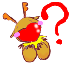 Rudo,TheHeart-shapeRedNosedReindeer sticker #1088830