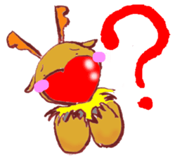 Rudo,TheHeart-shapeRedNosedReindeer sticker #1088830