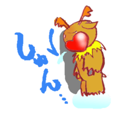 Rudo,TheHeart-shapeRedNosedReindeer sticker #1088832