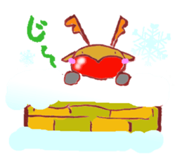 Rudo,TheHeart-shapeRedNosedReindeer sticker #1088834