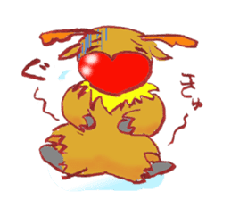 Rudo,TheHeart-shapeRedNosedReindeer sticker #1088838