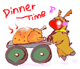 Rudo,TheHeart-shapeRedNosedReindeer sticker #1088841