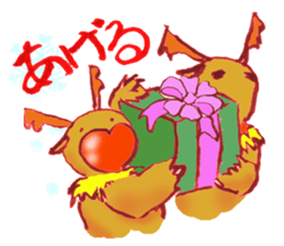 Rudo,TheHeart-shapeRedNosedReindeer sticker #1088845