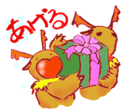 Rudo,TheHeart-shapeRedNosedReindeer sticker #1088845