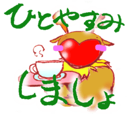 Rudo,TheHeart-shapeRedNosedReindeer sticker #1088852